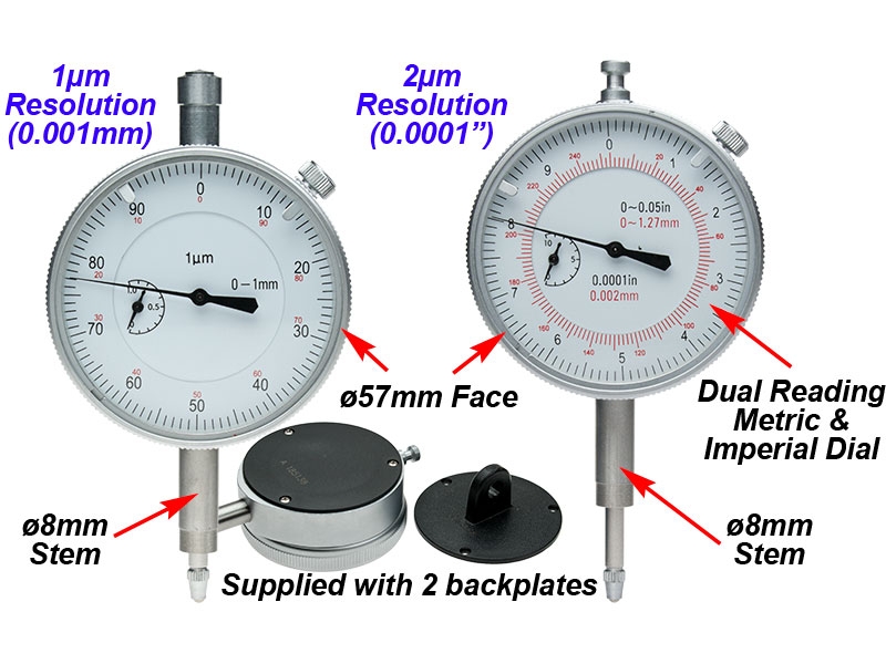 Micron Dial Gauges Arc Euro Trade