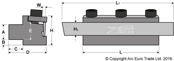 Parting Off Blocks with M42 HSS-Co8 Blade - Diagrams