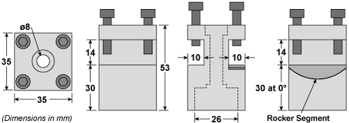 Rocker Tool Post Dimensions