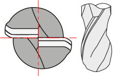 2 flute ball nose