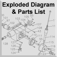 SX1LP Mill Lathe Parts Diagram and List