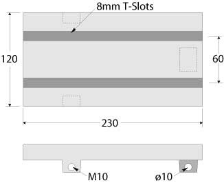 Milling table drawing