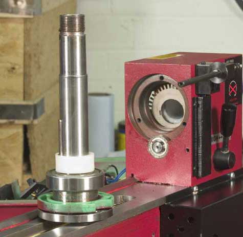 Spindle removed