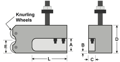 Knurling/Facing Toolholder Drawing