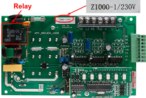 Old board with Relay